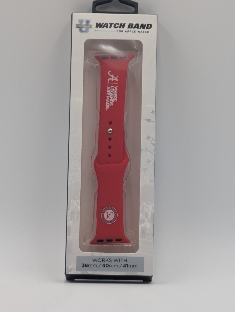Collegiate U University Of Alabama Band For Apple Watch 38mm/40mm/41mm New